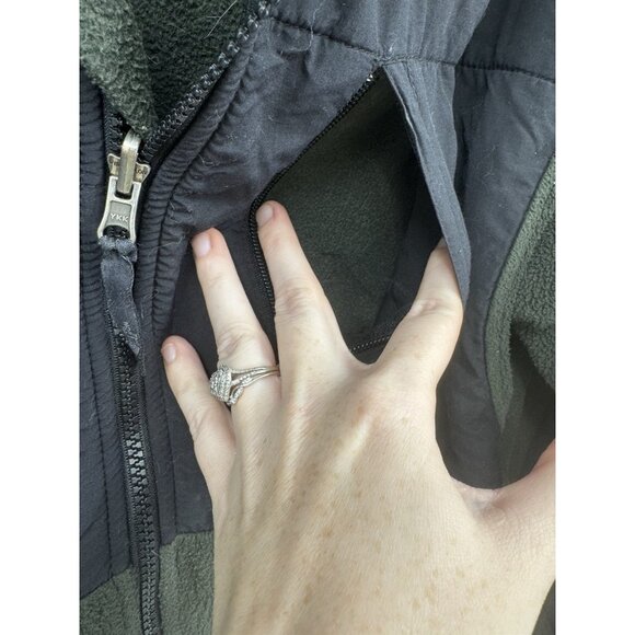 The North Face Denali Fleece Full Zip Jacket Men’s Small Green Black Outdoor - Picture 9 of 11